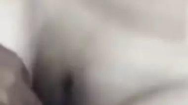 Ex-lover fucking busty wife pussy with condom dick