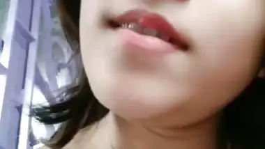 Gorgeous young girl topless video call viral show