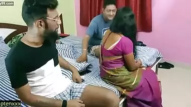 Indian husband sale his village wife for one night sex!! Two friend sharing