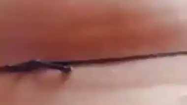 Chubby village Bhabhi bathing nude in open