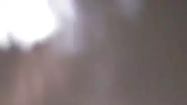 Punjaban gives an Indian blowjob with a condom on