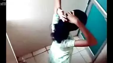 Girls Pissing In Their College Bathroom